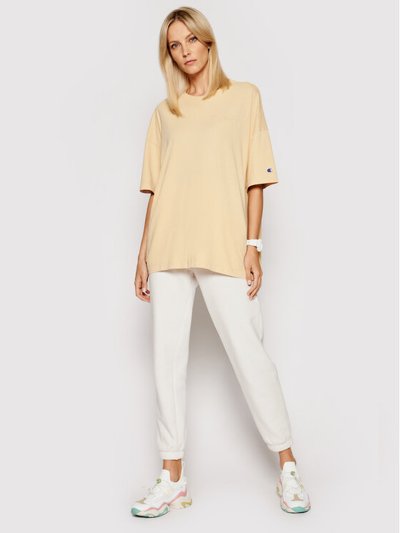 T-shirt Unisex Crewneck 216205 Beige Oversize