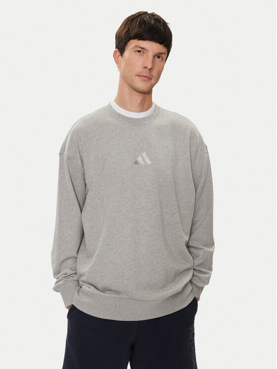 adidas adidas Majica dugih rukava ALL SZN French Terry IY4151 Siva Loose Fit