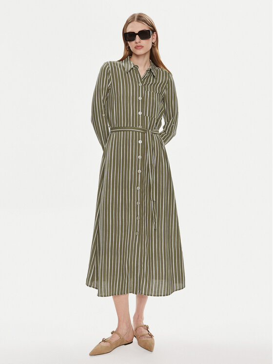 Vero Moda Vero Moda Sukienka koszulowa Ilisa 10306597 Brązowy Regular Fit