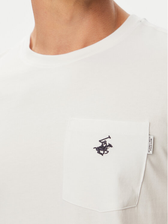 Beverly Hills Polo Club Beverly Hills Polo Club T-Shirt P-SS26M-TS414000 Weiß Regular Fit