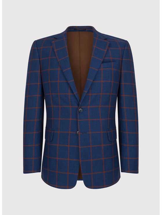 Pako Lorente Pako Lorente Marynarka P23SP-3X-008 Granatowy Slim Fit