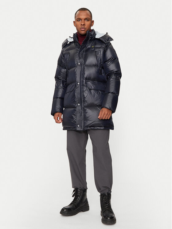 Blauer Blauer Pehelykabát 24WBLUK03323 Sötétkék Regular Fit