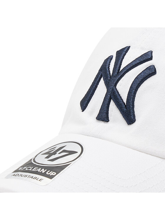47 Brand 47 Brand Шапка с козирка New York Yankees 47 Clean Up B-RGW17GWS-WHA Бял