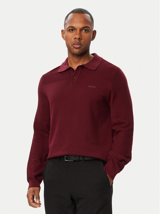 BOSS Пуловер Momentum-X PL 50568962 Бордо Regular Fit