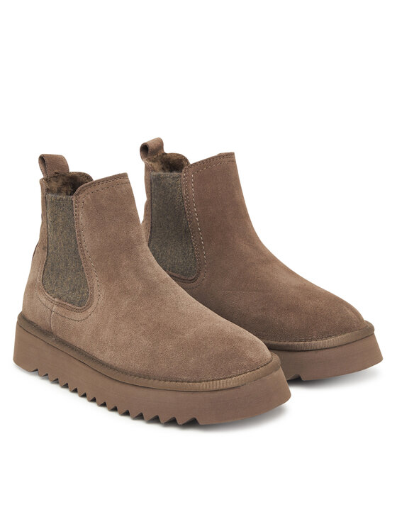 Tamaris Tamaris Kotníková obuv s elastickým prvkem 1-26419-45 Hnědá
