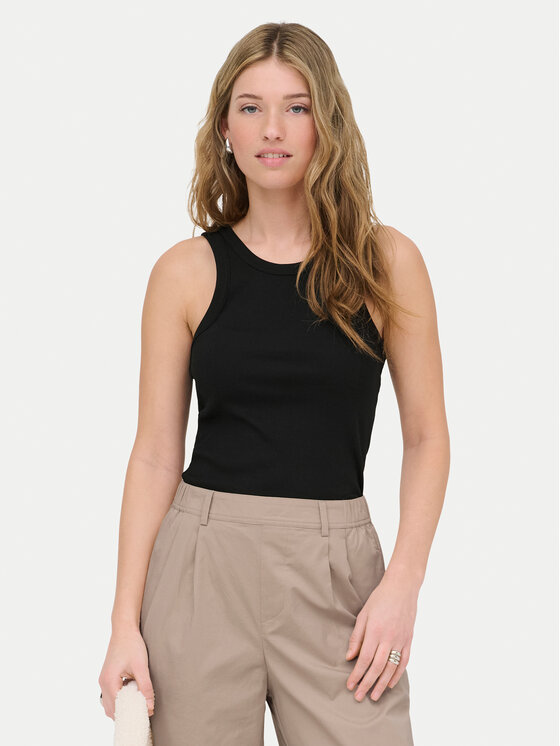 ONLY ONLY топ Val 2-Way 15371705 Черен Slim Fit