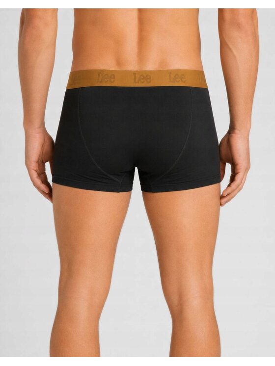 Lee Lee Bokserki Arin 3 Pack Cotton Rich Trunks Czarny