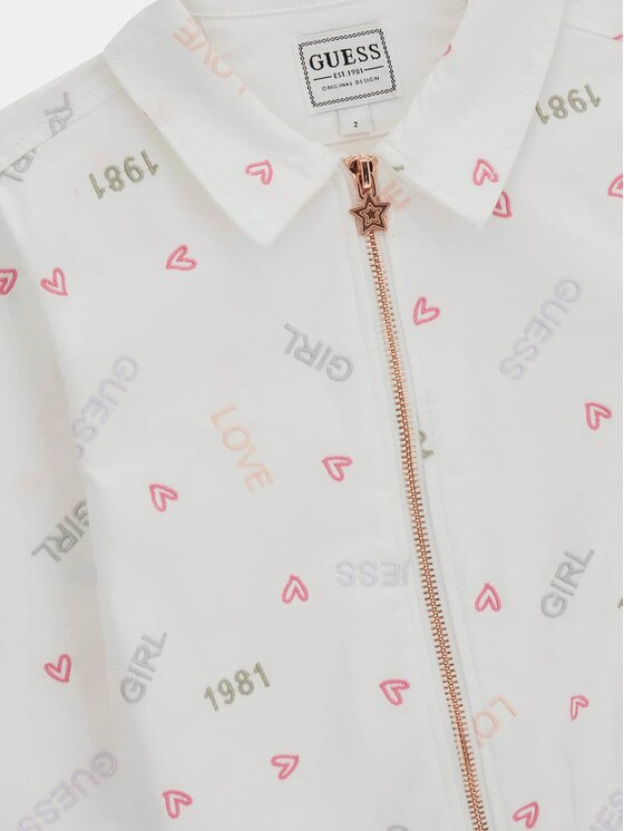 Guess Kids Guess Kids Bunda pro přechodné období 182598 Bílá Classic Fit