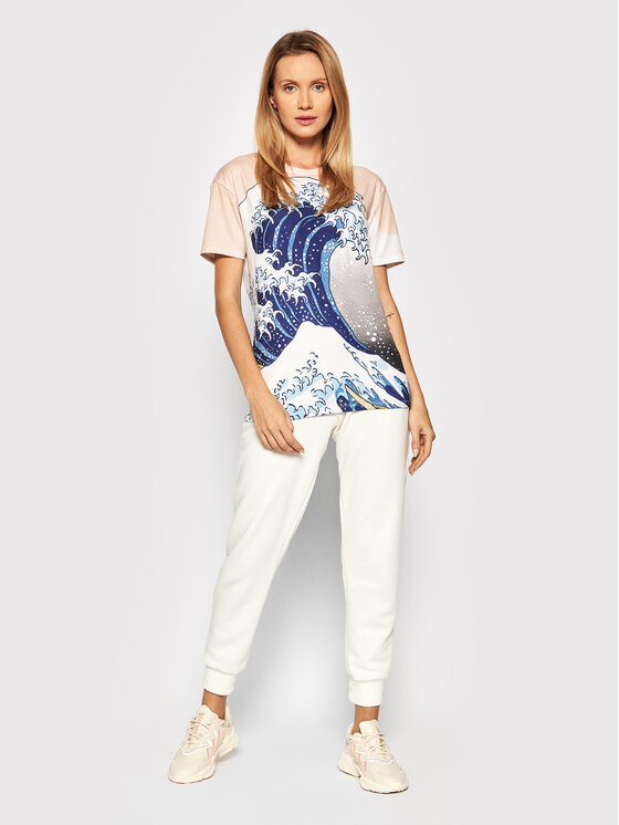 T-shirt Unisex Kangawa Wave Multicolore Regular