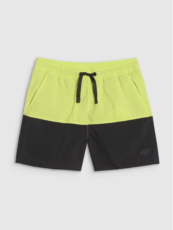 4F 4F Szorty kąpielowe 4FJWSS25UBDSM116-45S Zielony Regular Fit