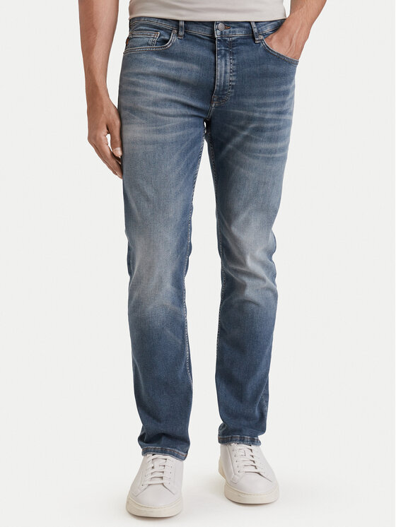 BOSS BOSS Jeansy Delaware 50564563 Szary ciemny Slim Fit