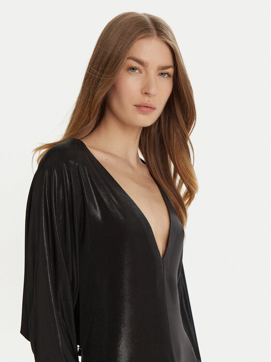 NORMA KAMALI NORMA KAMALI Večernja haljina ST3243LMF19001 Crna Slim Fit