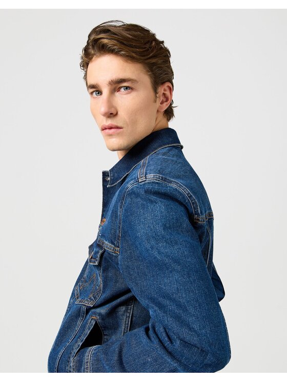 Wrangler Wrangler Kurtka jeansowa 112362651 Granatowy Regular Fit