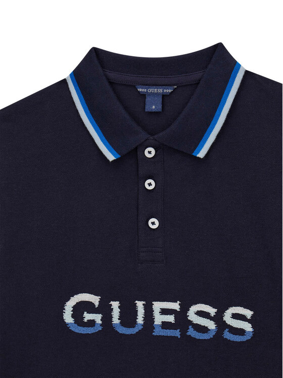 Guess Guess Polo L6GP00 KADZ4 Tamnoplava Relaxed Fit