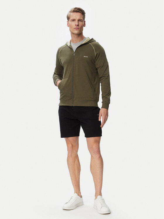 BOSS BOSS Bluza Mix&Match 50515313 Khaki Regular Fit