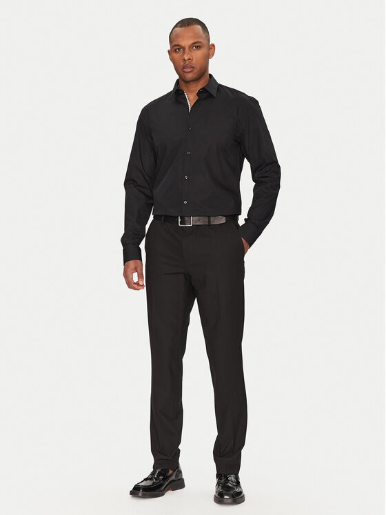 HUGO HUGO Koszula Koey 50539808 Czarny Slim Fit