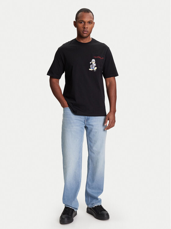 KARL LAGERFELD KARL LAGERFELD Tričko 755097 553270 Čierna Regular Fit