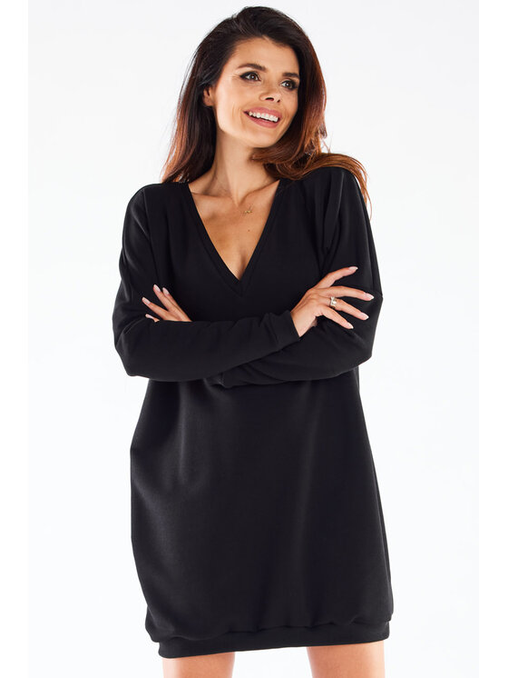 Infinite You Infinite You Úpletové šaty M272 Černá Basic Fit