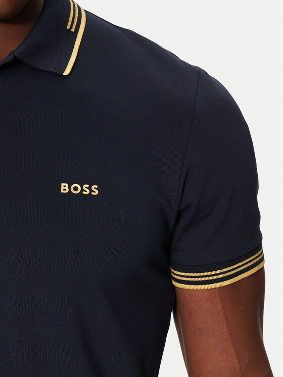 BOSS Boss Polo Paul 50506193 Granatowy Slim Fit