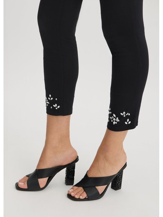 Liu Jo Liu Jo Spodnie materiałowe WA5457T4033M9640 Czarny Slim Fit