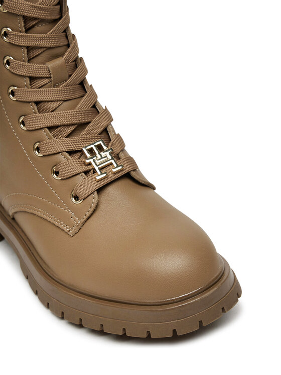 Tommy Hilfiger Tommy Hilfiger Pohodni čevlji Lace-Up Bootie T3A5-33568-0092 S Rjava