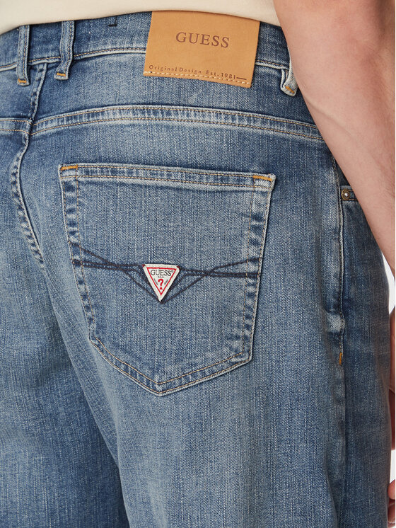 Guess Guess Jeans hlače M6GA82 D0776 Modra Relaxed Fit