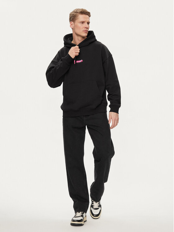 HUGO Hugo Світшот Dreezes 50509979 Чорний Oversize