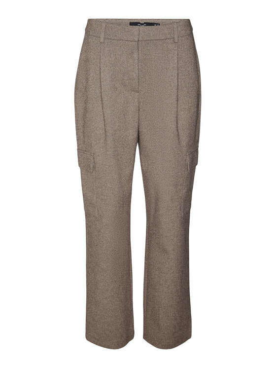 Vero Moda Vero Moda Παντελόνι υφασμάτινο 10297422 Γκρι Straight Fit