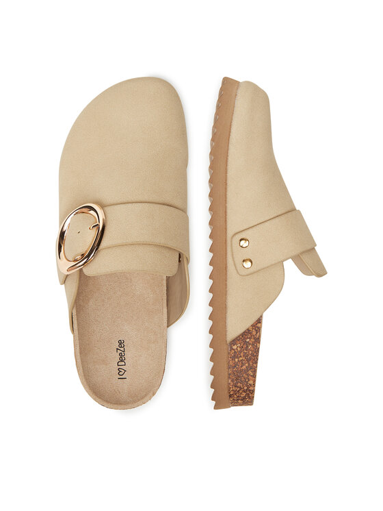 DeeZee DeeZee Pantoletten T0613-61 Beige