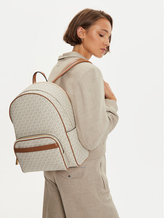 Michael kors beige backpack best sale