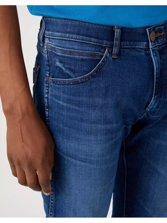 Wrangler Wrangler Jeansy BRYSON Niebieski Skinny Fit
