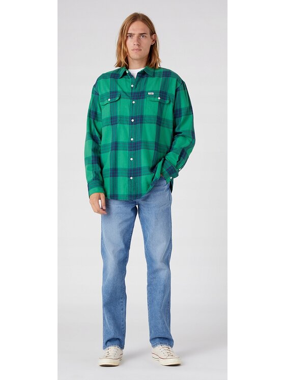 Wrangler Wrangler Jeansy Frontier Niebieski Relaxed Fit