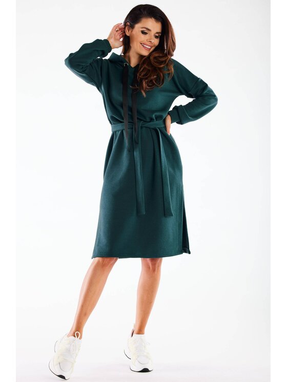 Infinite You Infinite You Vestito di maglia M269 Verde Basic Fit