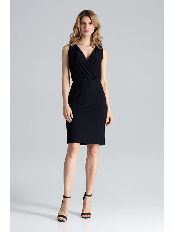 FIGL FIGL Šaty M135 Čierna Slim Fit