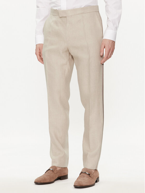 BOSS Boss Kostiumas H-Huge-Tux-242 50514661 Smėlio Slim Fit