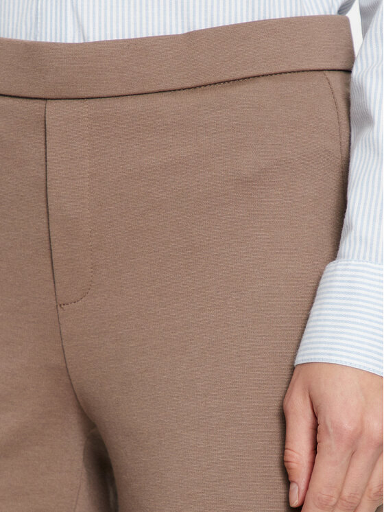 Fransa Fransa Hlače iz tkanine 20613528 Rjava Regular Fit