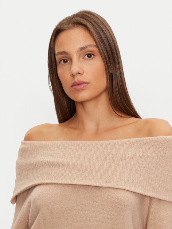 Brave Soul Brave Soul Sweater LK-248EVERLYNB Bézs Regular Fit