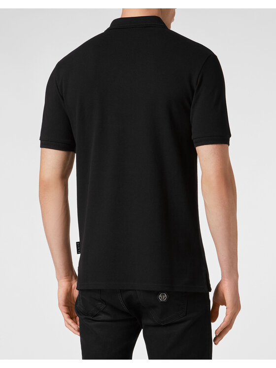 PHILIPP PLEIN PHILIPP PLEIN Polo 275 Czarny Slim Fit