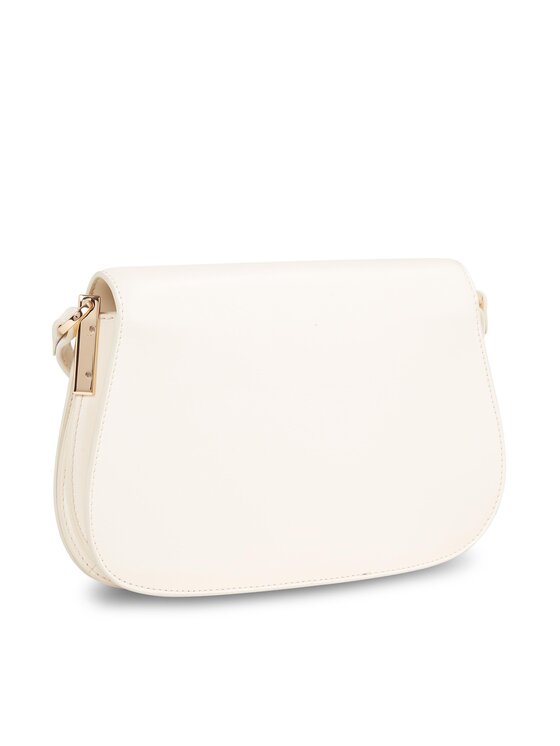 Tommy Hilfiger Tommy Hilfiger Handtasche Th Spring Chic Flap Crossover AW0AW15974 Écru