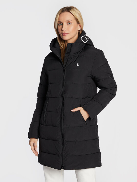 Calvin Klein Jeans Geacă din puf J20J219595 Negru Regular Fit