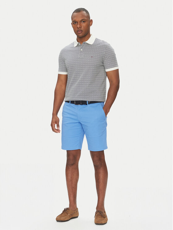 Tommy Hilfiger Tommy Hilfiger Pólóing Interlock MW0MW39234 Sötétkék Regular Fit