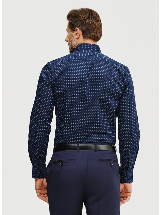 Pako Lorente Pako Lorente Koszula P25SF-1X-036 Granatowy Slim Fit