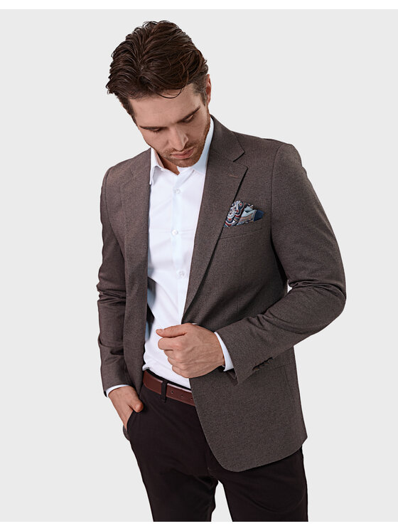 Evenemen Evenemen Marynarka Harmony 03 Brązowy Slim Fit