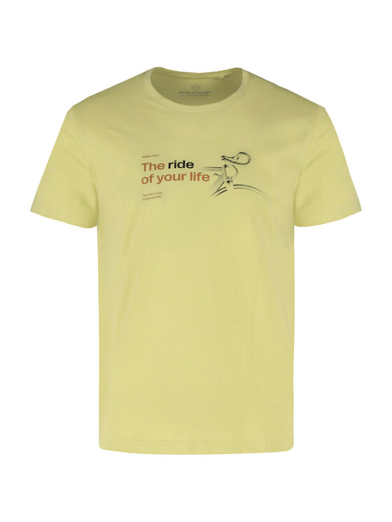 Volcano Volcano T-Shirt T-TOURING Zielony Regular Fit