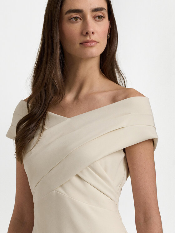 LAUREN RALPH LAUREN Lauren Ralph Lauren Koktejlové šaty 253936390002 Écru Slim Fit