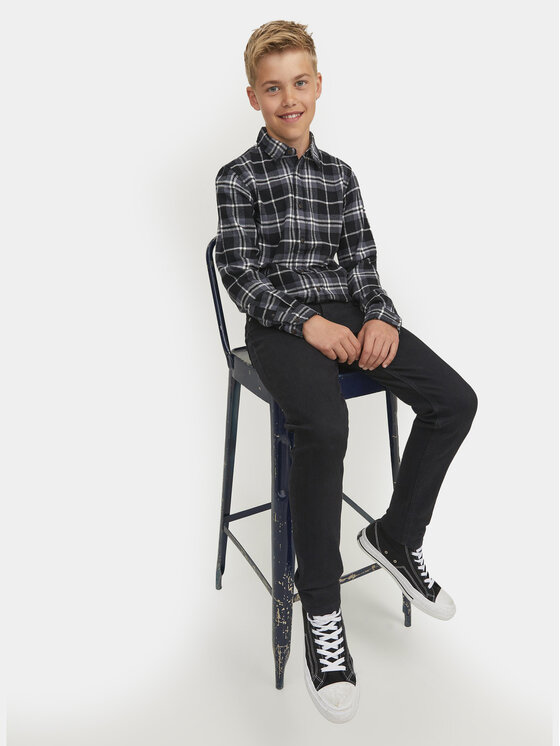Jack&Jones Junior Jack&Jones Junior Джинси Glenn 12237424 Чорний Slim Fit