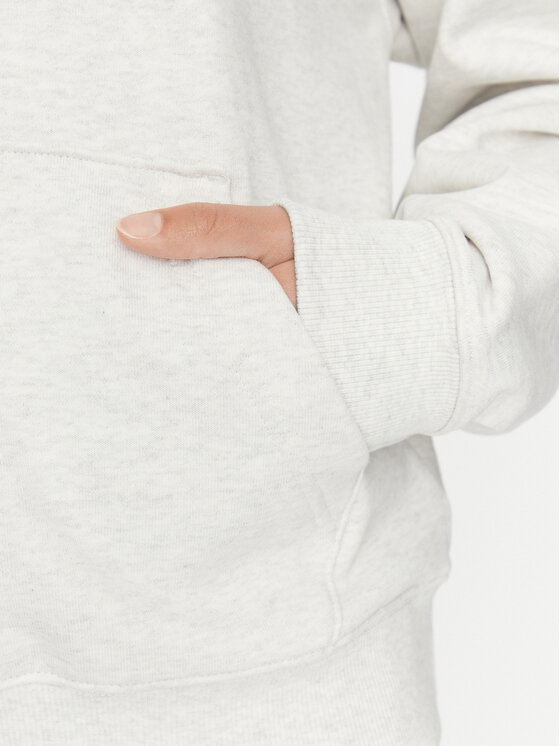New Balance New Balance Felpa Athletics French Terry Oversized Hoodie WT33524 Bianco Regular Fit