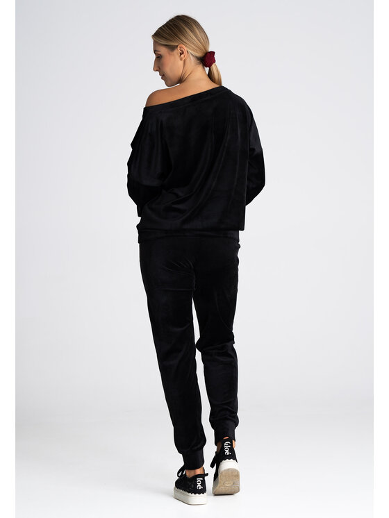 FIGL FIGLFIGL Pantaloni da donna M965 Nero Regular Fit