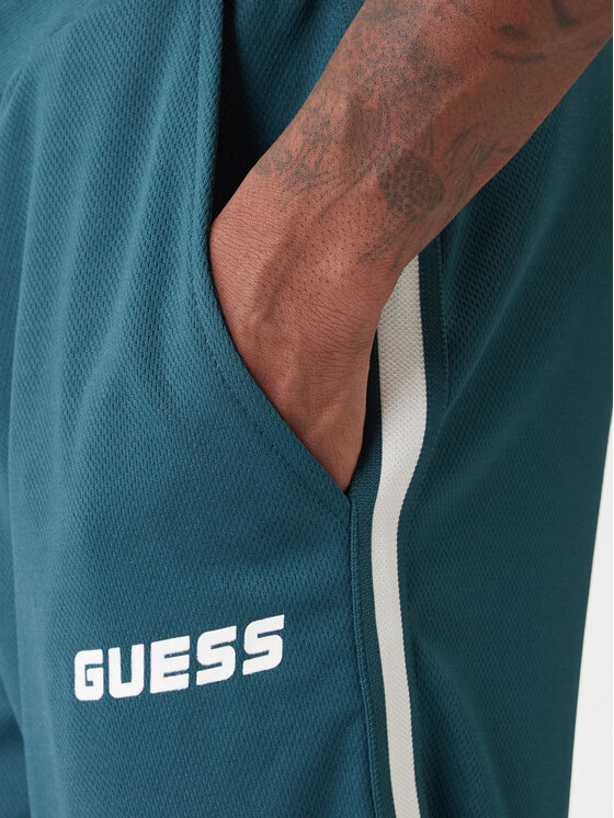 Guess Guess Pantaloni trening Z6RB13 KD482 Verde Regular Fit