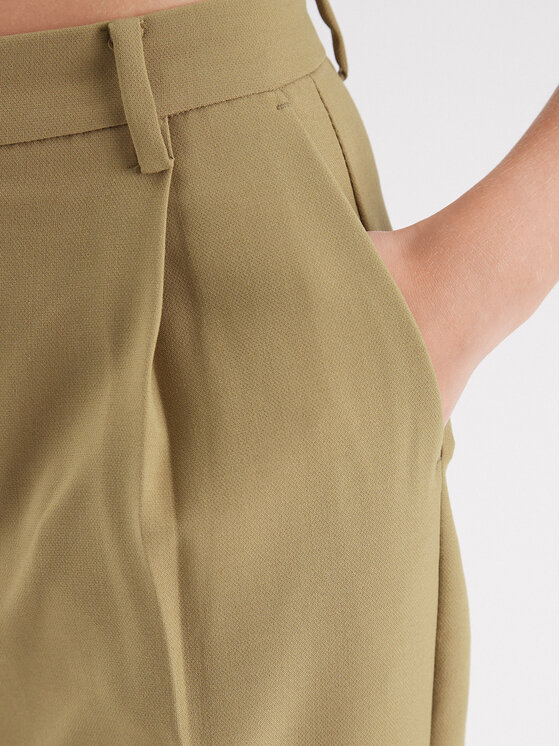 Bruuns Bazaar Bruuns Bazaar Medžiaginės kelnės Cindy BBW2393 Žalia Loose Fit